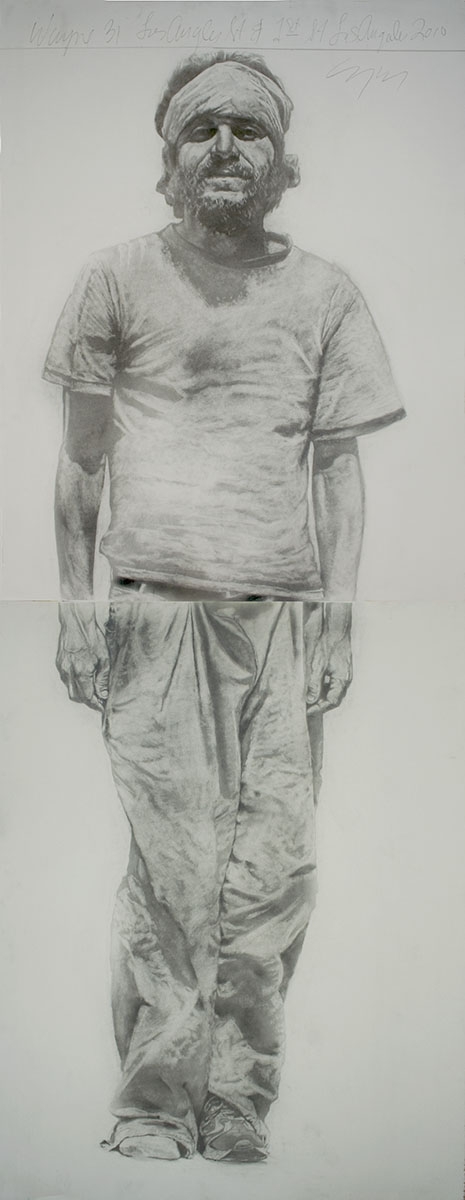  "Wayne 35" >> Drawing 45in x 100in Graphite on 2 pieces of paper